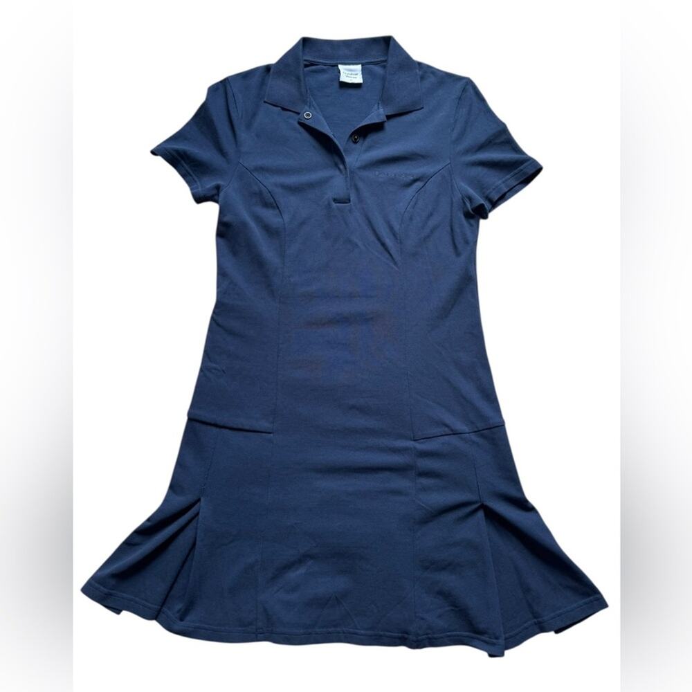 Outdoor Voices Polo Shirt Dress XS Navy Cotton Stretch Outdoor Golf Athleisure